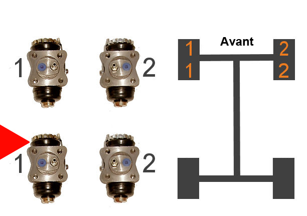 Cylindre de roue AVG1, avant 80